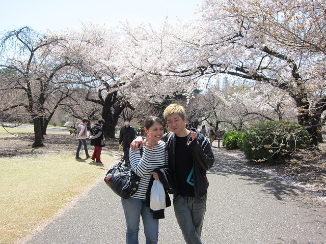 Mary Alania with brother.