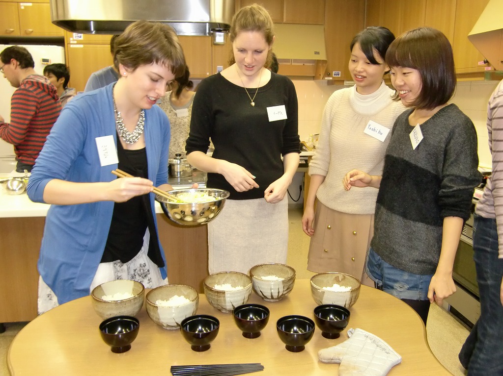 cook2 KCP students preparing bowls of rice