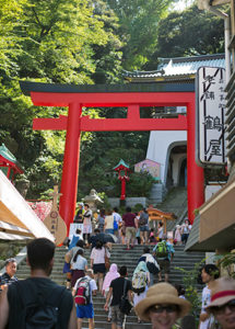 Enoshima shrine entrance.