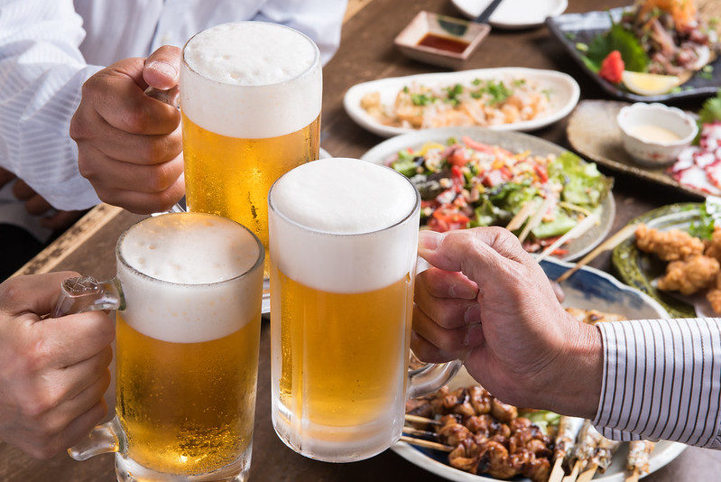 Cheering with beer