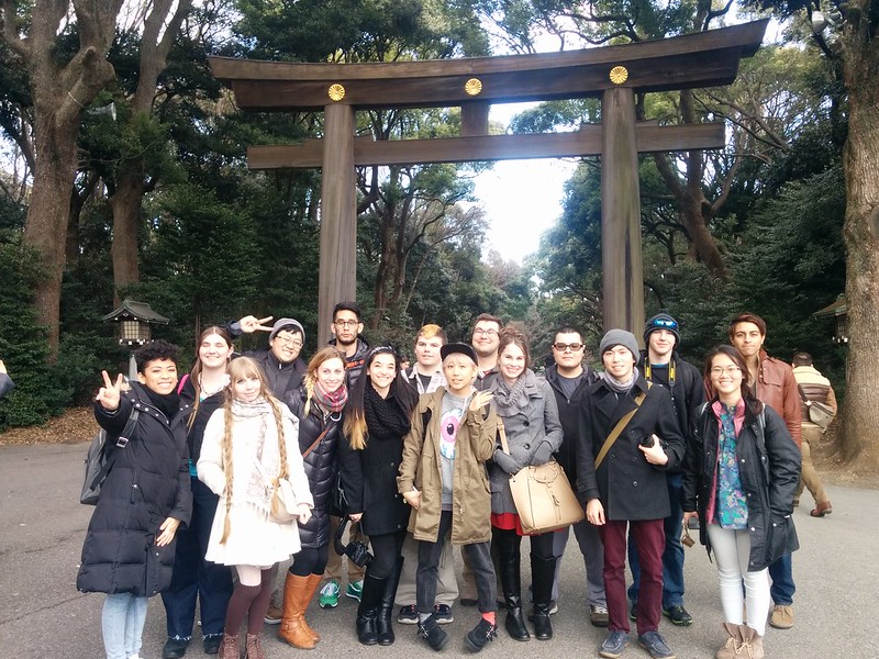 KCP students at Meiji Shrine.