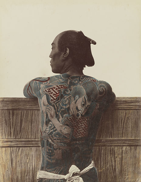 Irezumi, Japanese man.