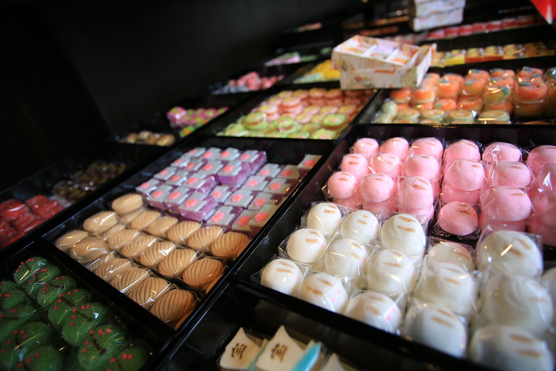 Various kinds of wagashi